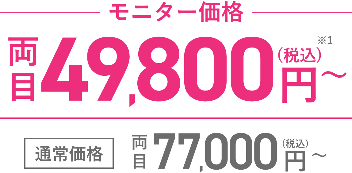 両目 76,780円(税込)