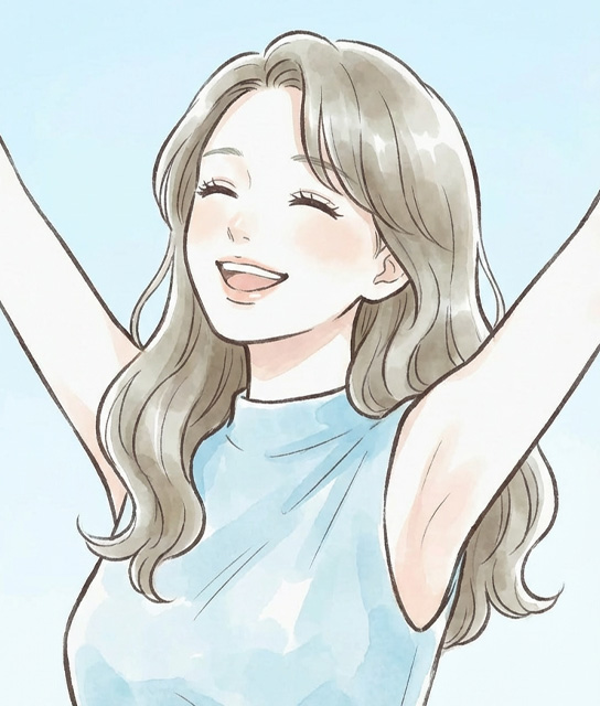 汗を止めすぎないデザイン