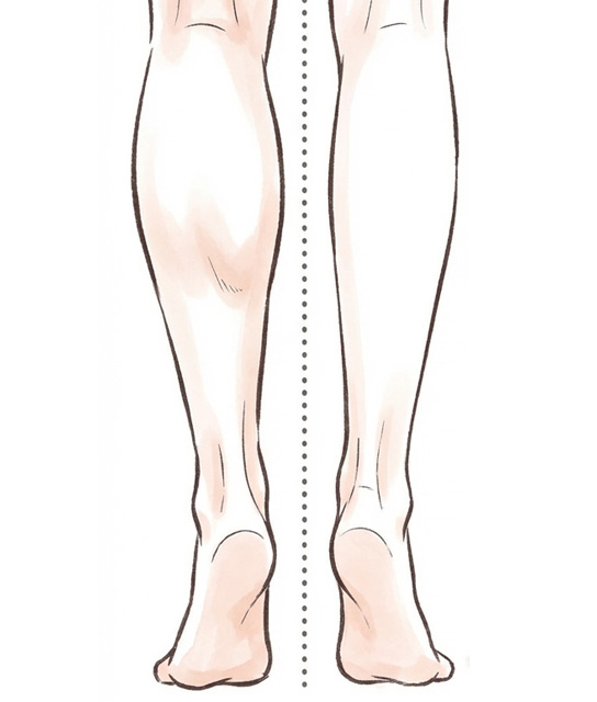 自然な脚ラインのイメージ