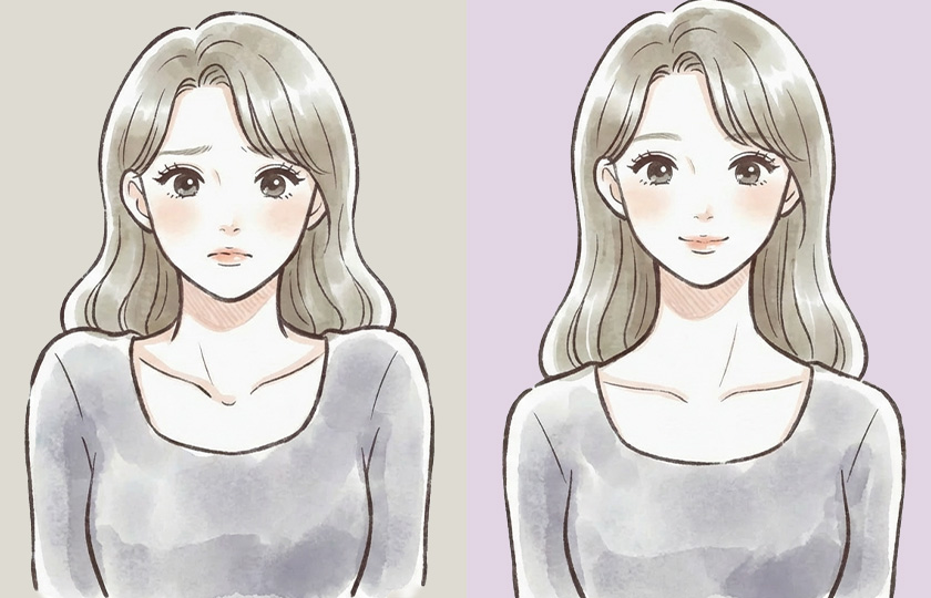 僧帽筋の緊張がゆるむことで、肩の丸みが軽くなり、首がすらっと見える効果も期待できます。