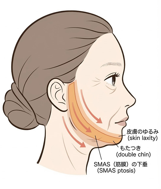 たるみの仕組み