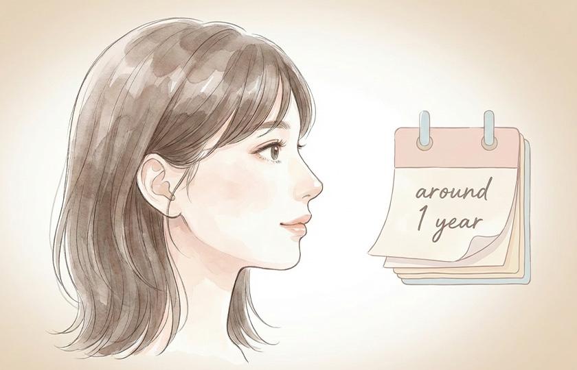 額の凹みをなめらかに整える注入治療のイメージ