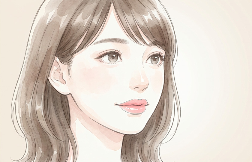 唇の注入治療でボリュームと輪郭を整えるイメージ