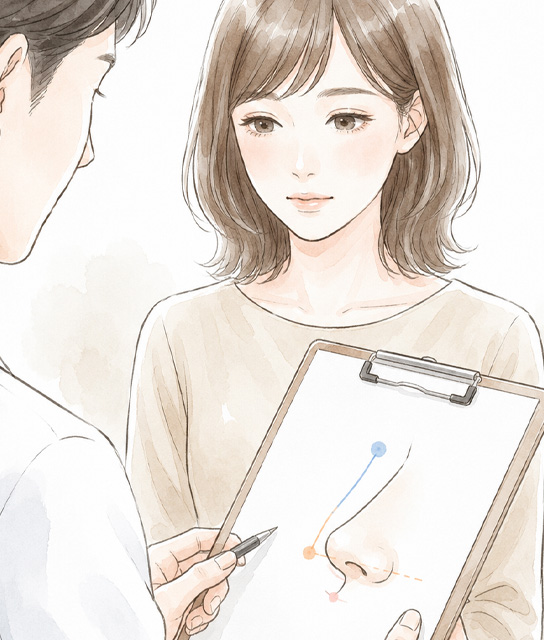 小鼻の原因を整理するイメージ