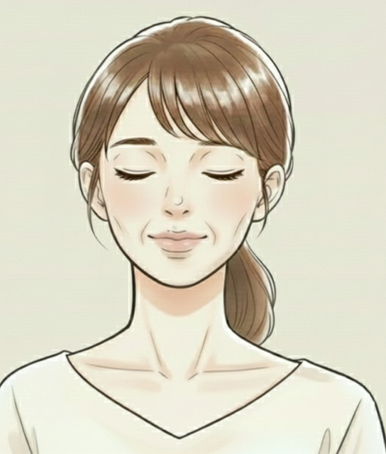 肌の調子が安定してきたイメージ