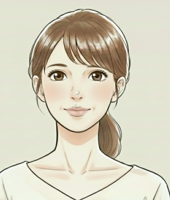 肌のハリ感を感じるイメージ