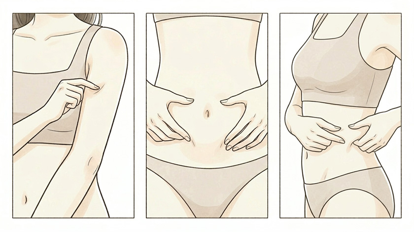 脂肪吸引の対応部位一覧