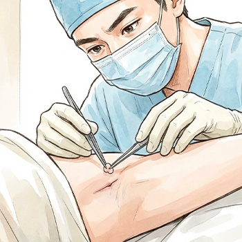 切開剪除法（わきが治療）のイメージ