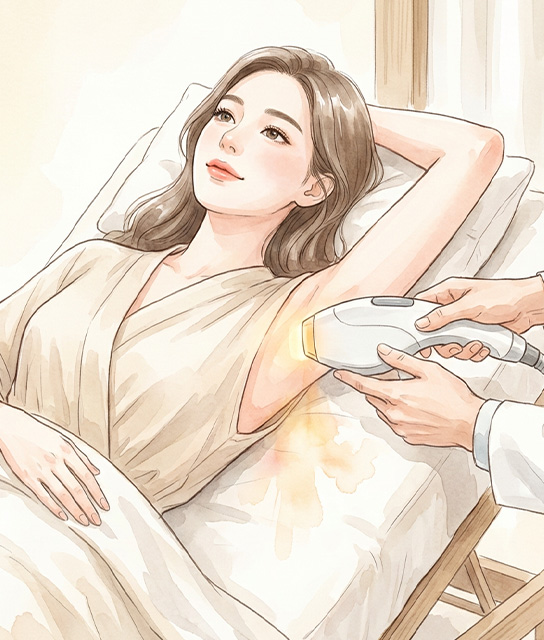 照射角度の調整