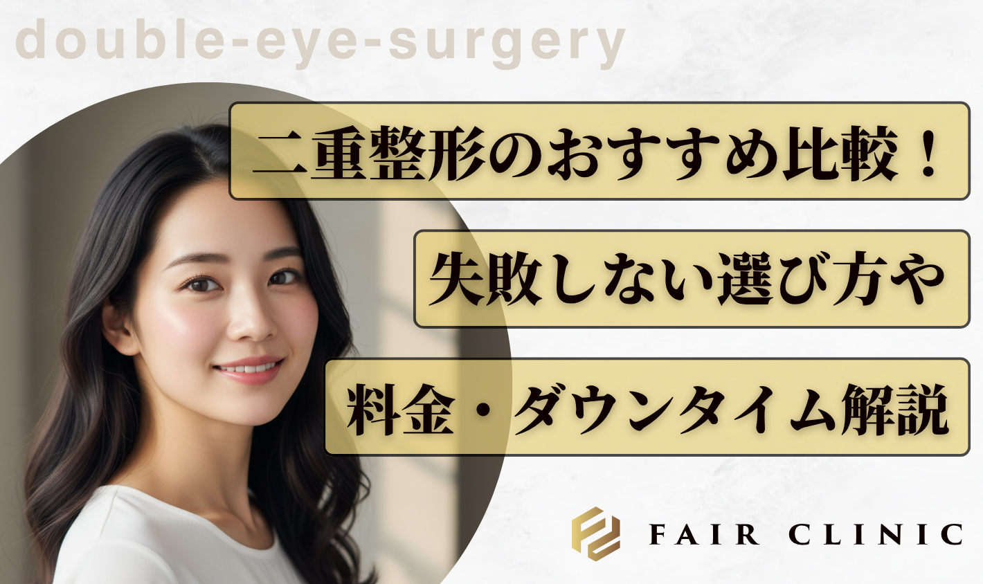 二重整形のおすすめ比較