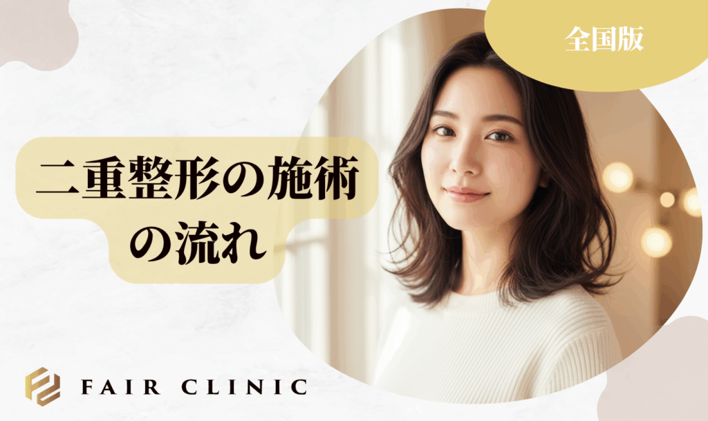 二重整形の施術の流れ