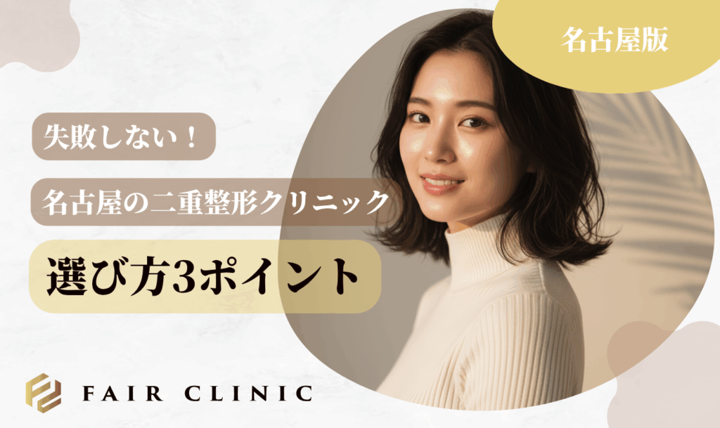 失敗しない！名古屋の二重整形クリニック選び方3ポイント