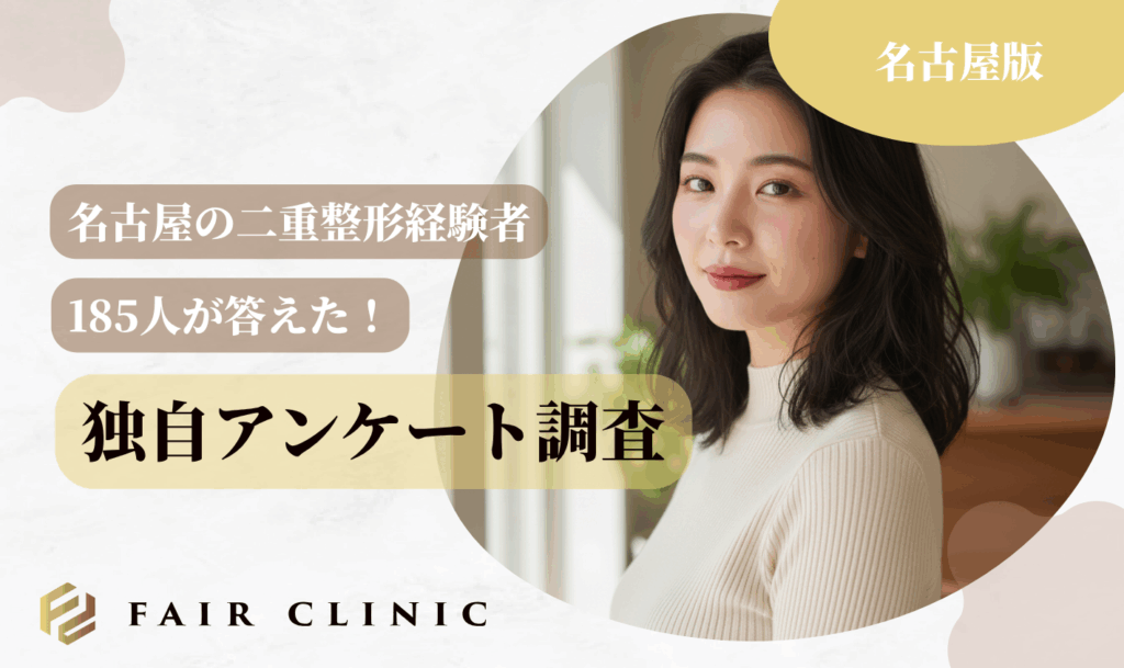 名古屋の二重整形経験者185人が答えた！失敗回避の秘訣とリアルな不安のアンケート