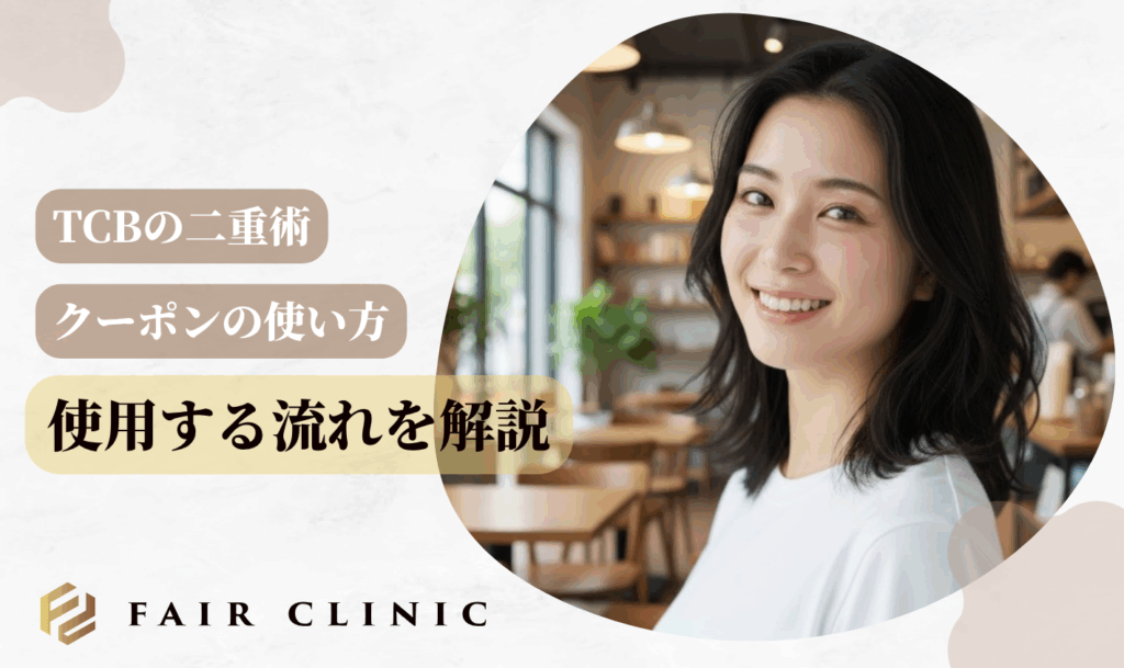 TCB二重術クーポンを使用する流れ