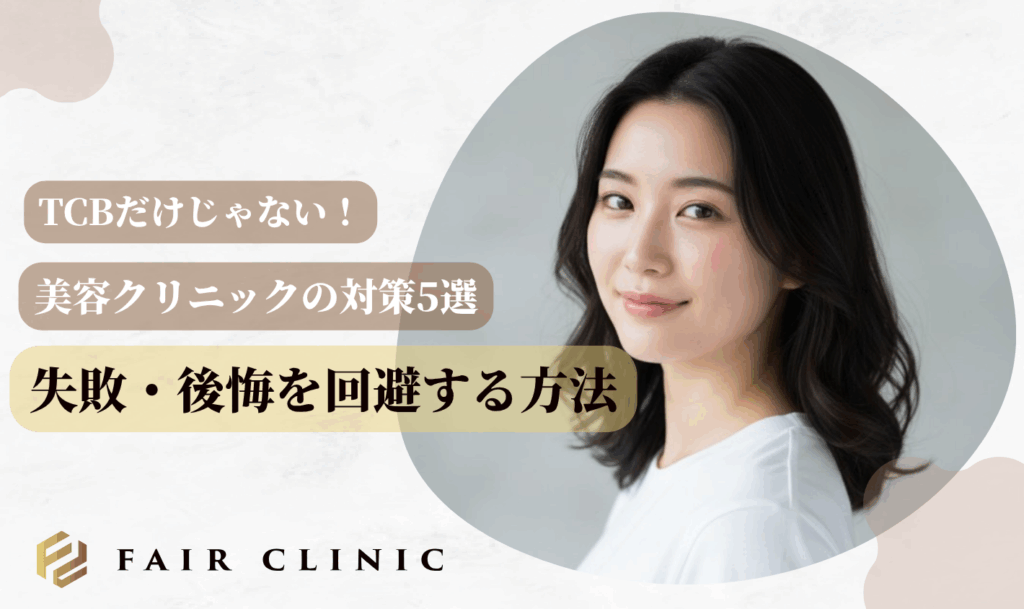 【対策5選】TCBだけじゃない!美容クリニックで失敗・後悔を回避する方法