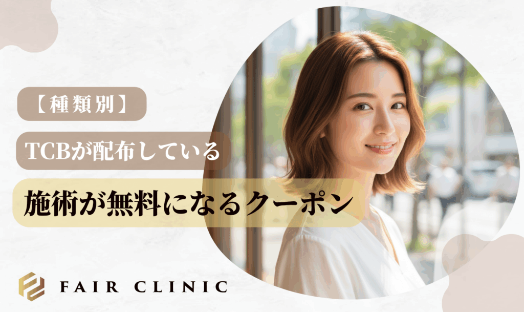【種類別】TBCが配布している施術が無料になるクーポン