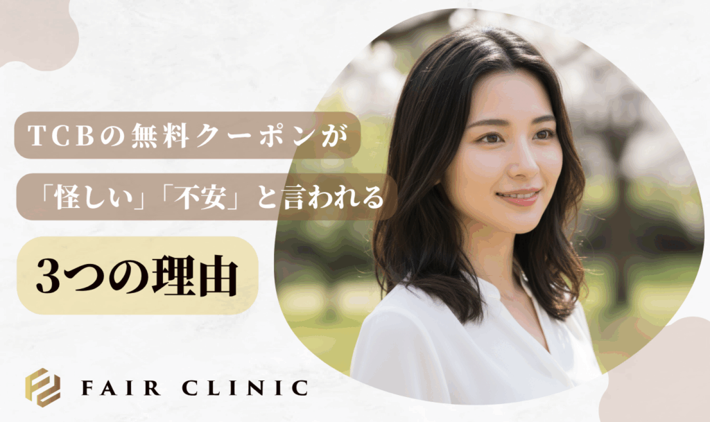 TCBの無料クーポンが「怪しい」「不安」と言われる3つの理由