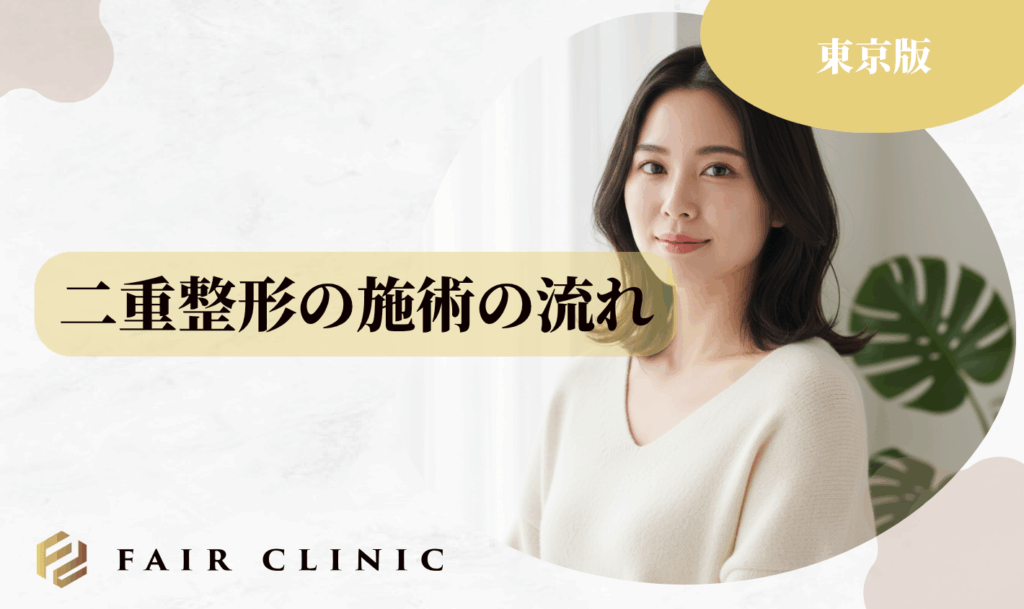 二重整形の施術の流れ