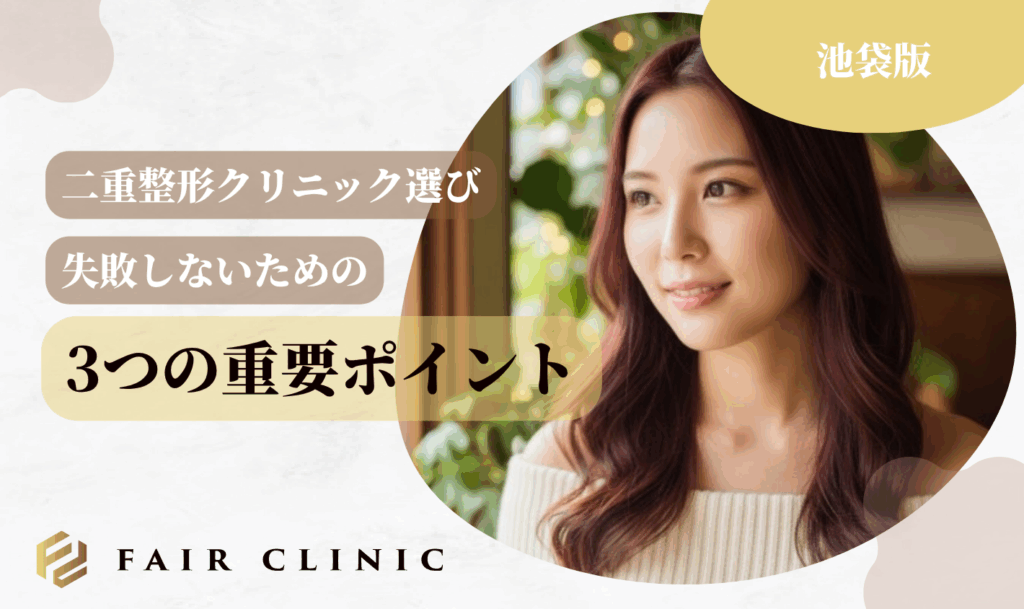 失敗しない!池袋の二重整形クリニック選び3つのポイント