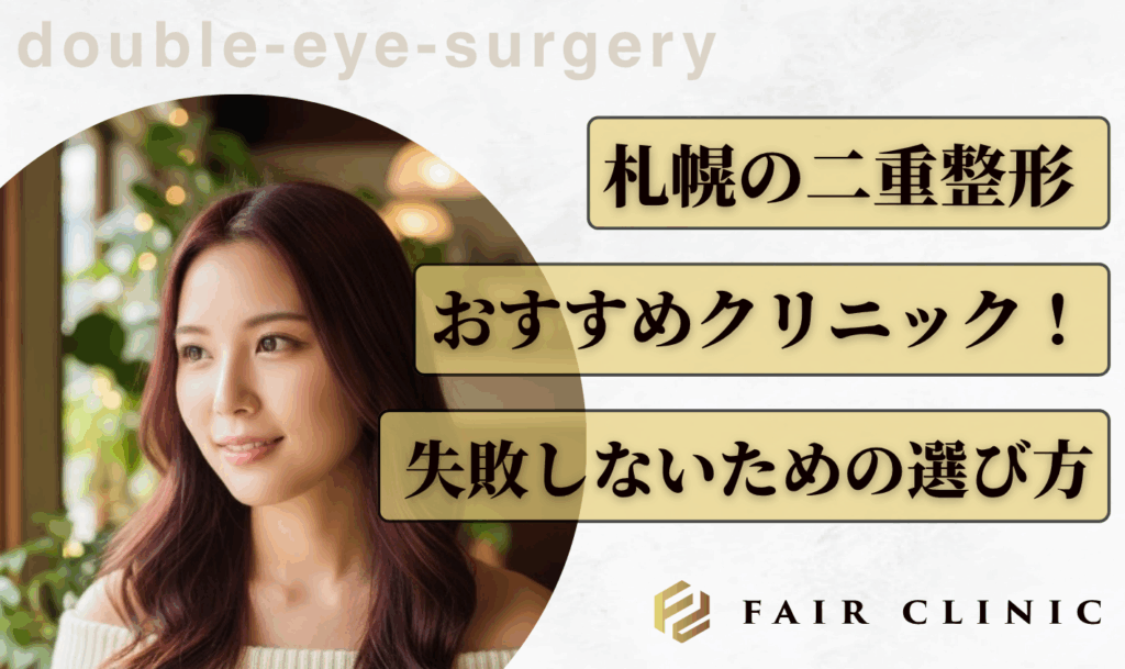 札幌で二重整形におすすめの人気クリニック10選！失敗しないための選び方