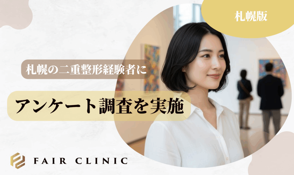 札幌の二重整形経験者のアンケート調査結果