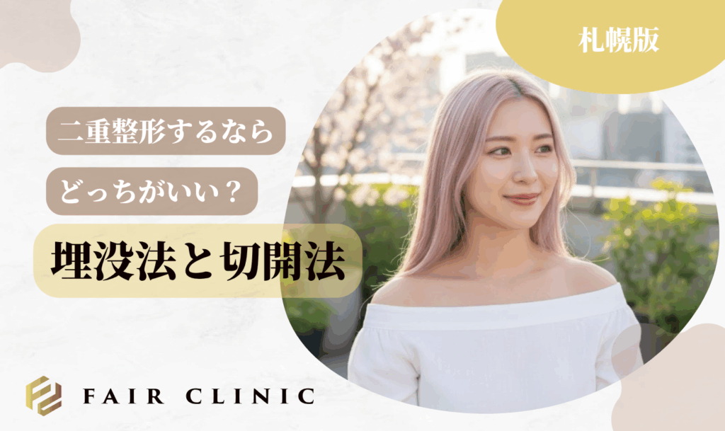 二重整形は埋没法と切開法どっちがいい？