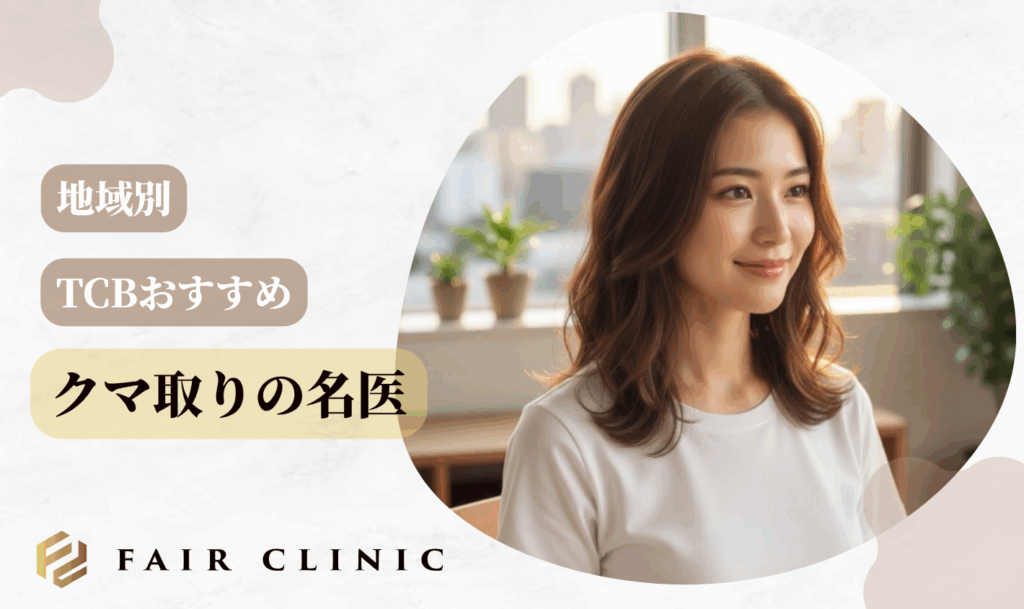 【地域別】TCBのおすすめクマ取りの名医