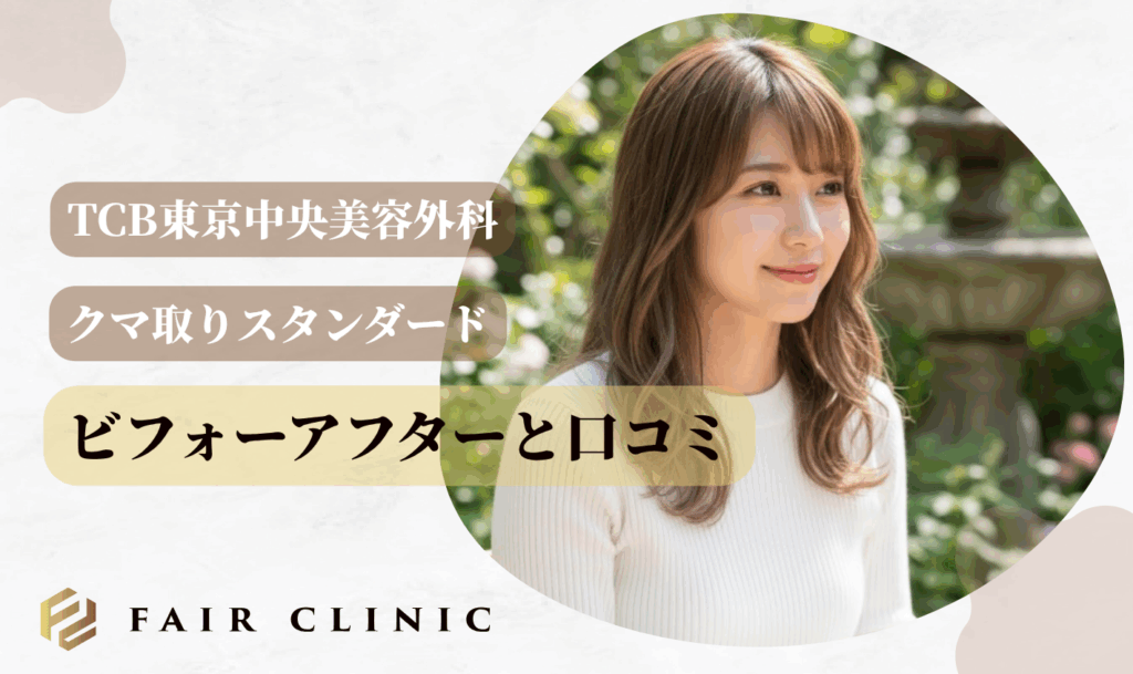 TCBクマ取りスタンダードのビフォーアフターと口コミ