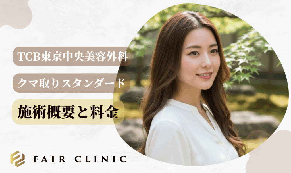 TCBクマ取りスタンダードの施術概要と料金