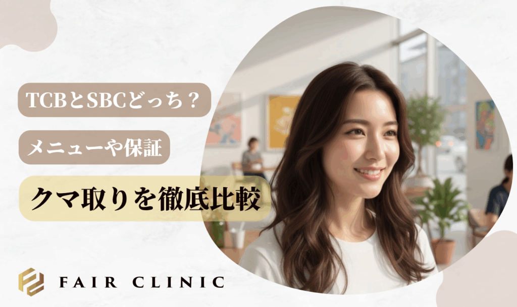 TCBと湘南美容クリニックのクマ取り施術を徹底比較