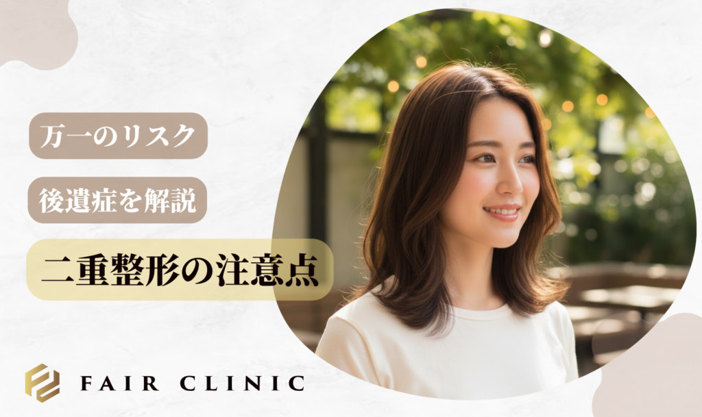 二重整形の注意点！万一のリスクや後遺症を解説
