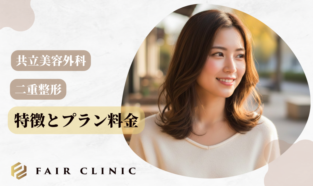 共立美容外科の二重整形｜特徴とプラン料金