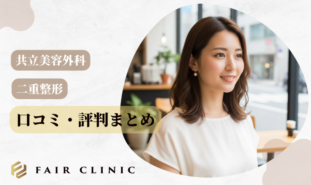 共立美容外科の二重整形の口コミ・評判まとめ