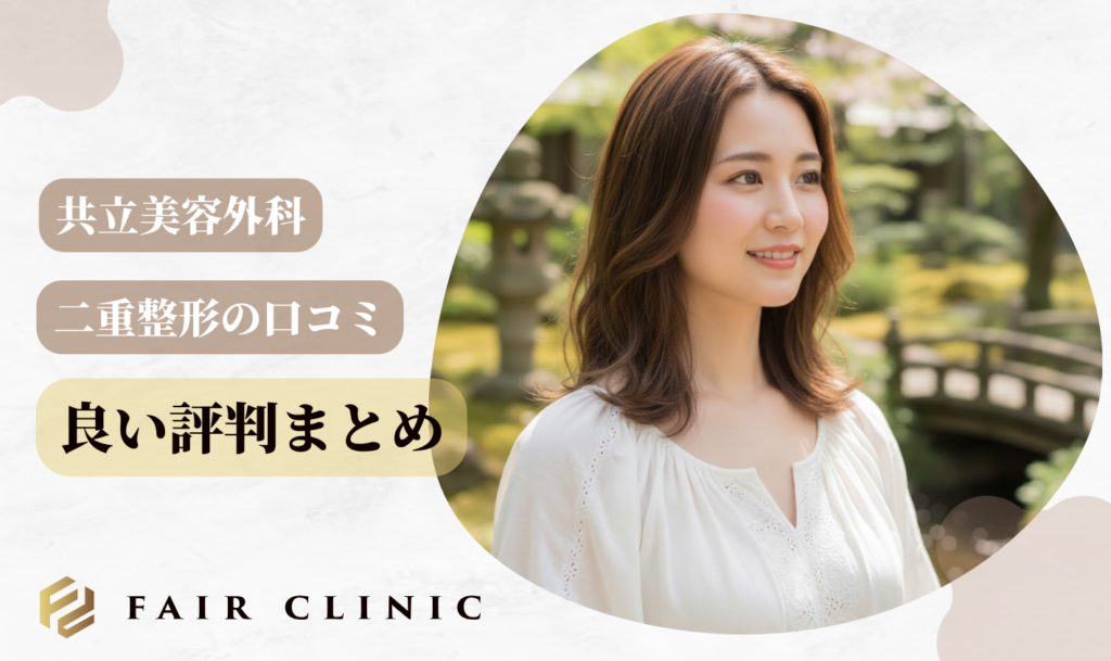 共立美容外科の二重整形｜良い口コミを徹底検証