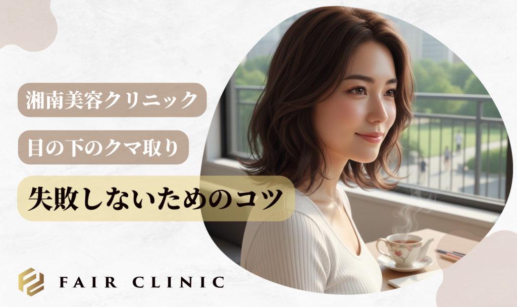 湘南美容クリニックのクマ取りで失敗しないためのコツ