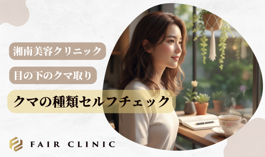 湘南美容クリニックのクマ取り｜クマの種類のセルフチェック方法