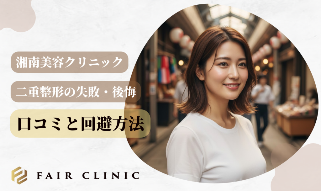 湘南美容クリニック｜二重整形の失敗・後悔の口コミと回避方法