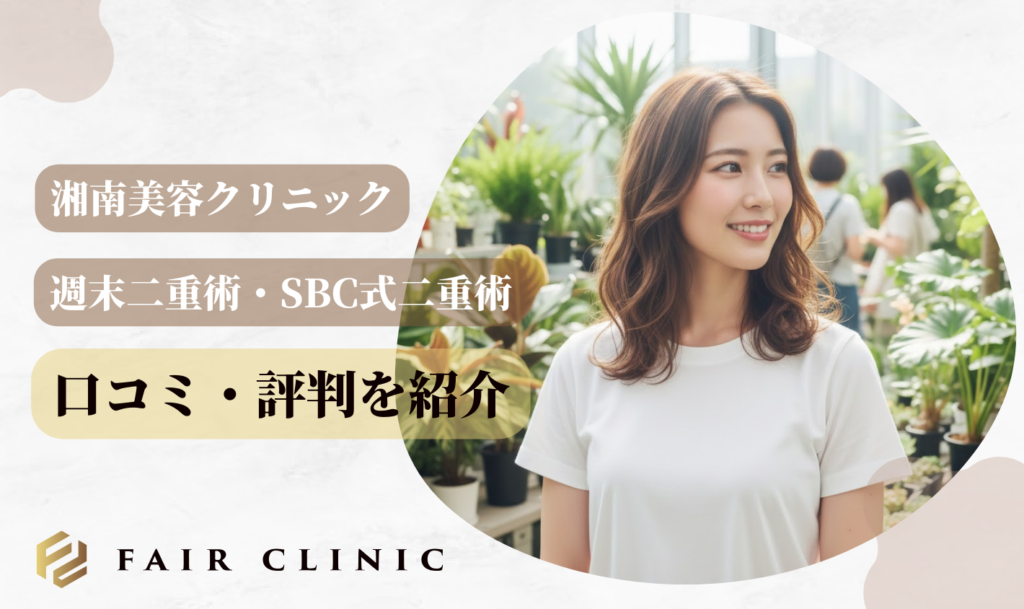 週末二重術・SBC式二重術の口コミ・評判を紹介