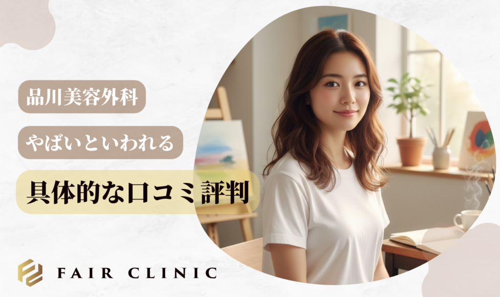 品川美容外科がやばいと言われる具体的な口コミ評判