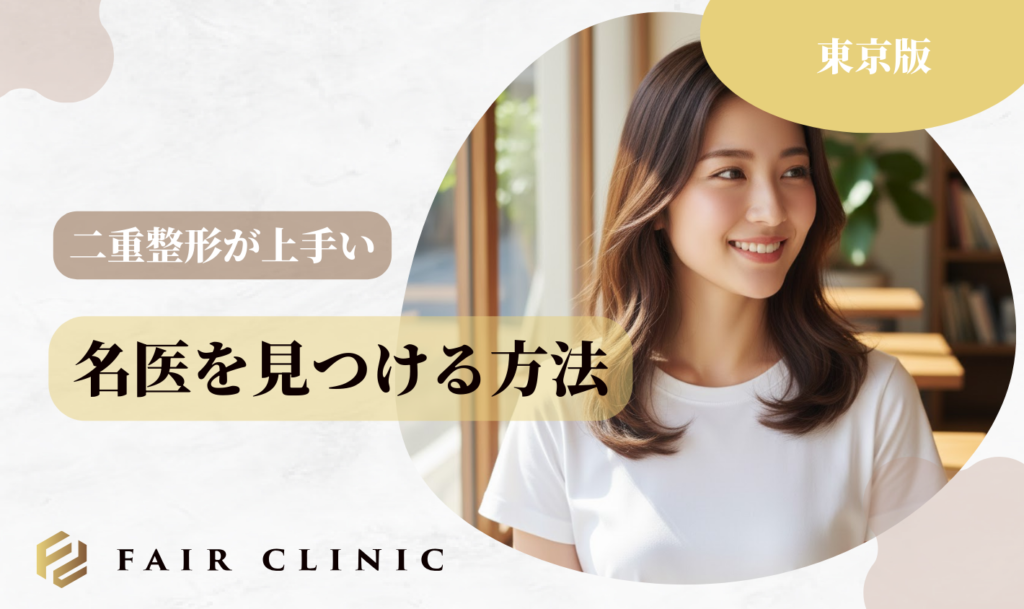 東京で二重整形が上手い名医を見つける方法