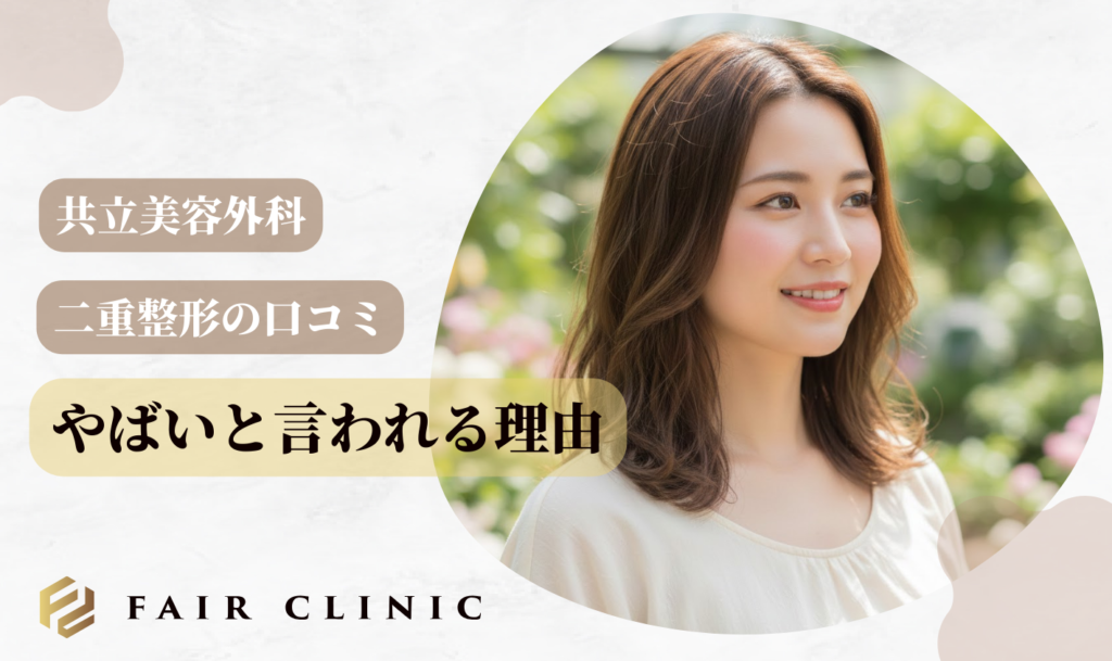 共立美容外科の二重整形がやばいと言われる理由