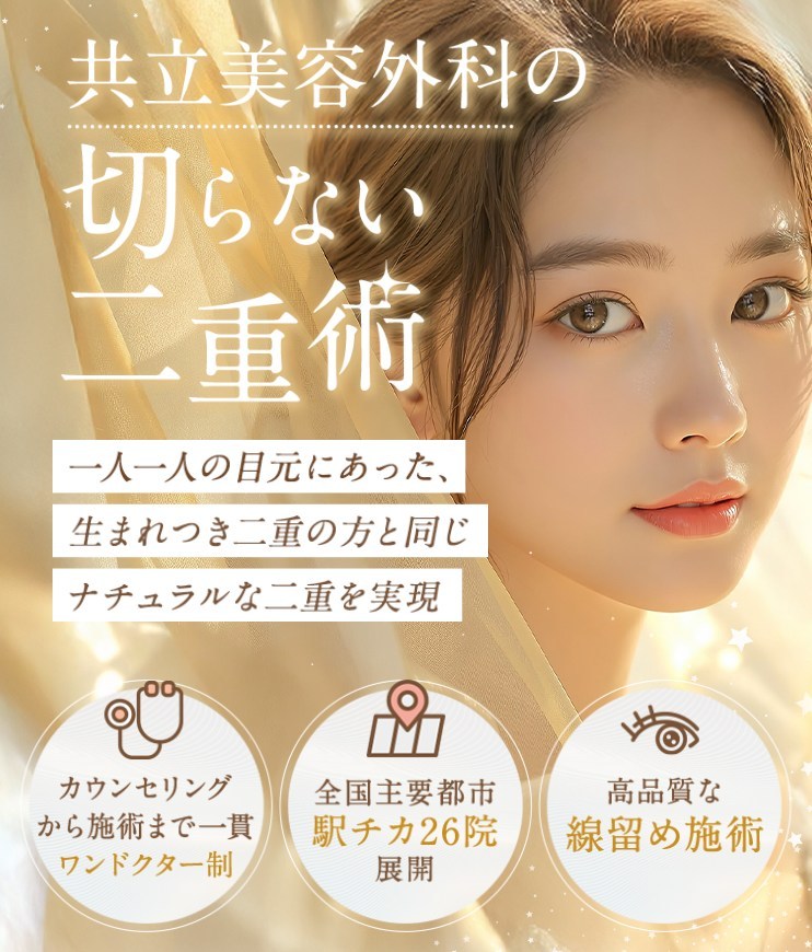 共立美容外科の二重術