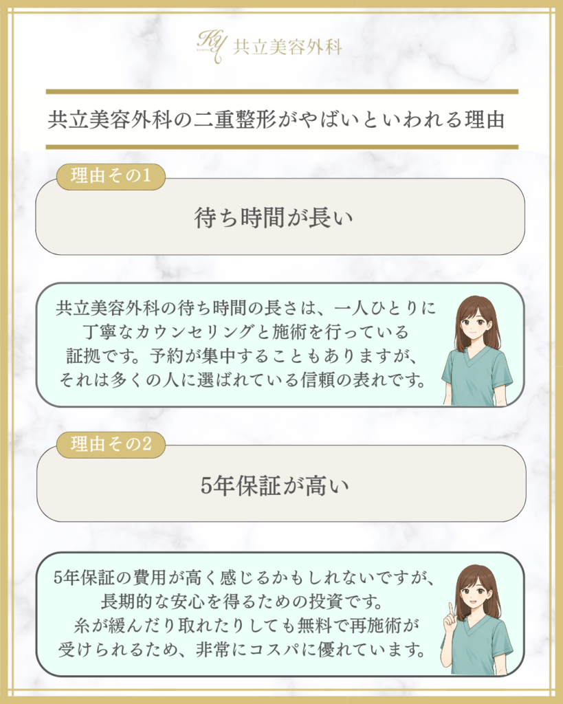 共立美容外科の二重整形がやばいと言われる理由