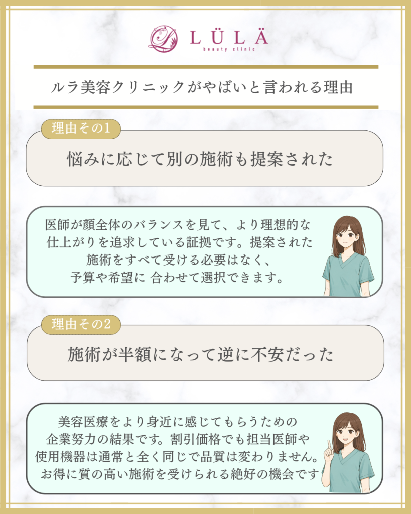 ルラ美容クリニックがやばいと言われる理由