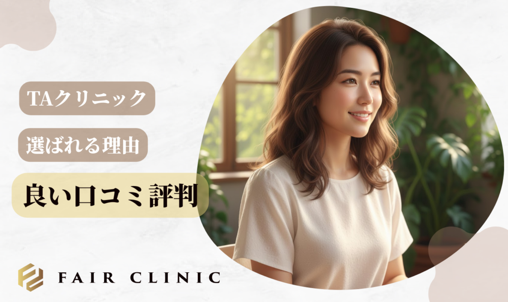やばい口コミだけではない！TAクリニックが選ばれる理由と良い口コミ評判