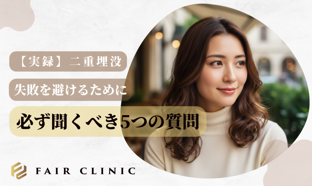 二重埋没が上手い先生の口コミは?失敗しない名医の選び方【2026年】 必ず聞くべき質問