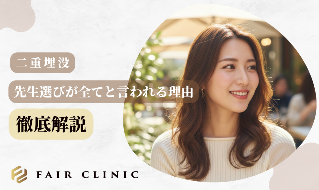 二重埋没が上手い先生の口コミは?失敗しない名医の選び方【2026年】 先生選びが全てと言われる理由解説