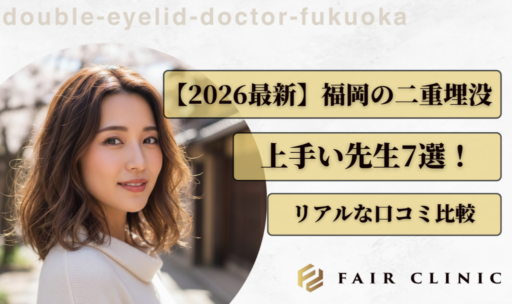 【2026最新】福岡の二重埋没が上手い名医7選!リアルな口コミと症例で徹底比較
