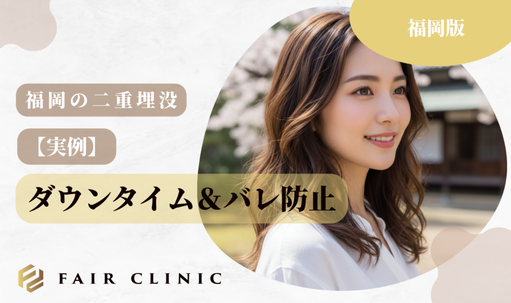 福岡の二重埋没 ダウンタイム対策