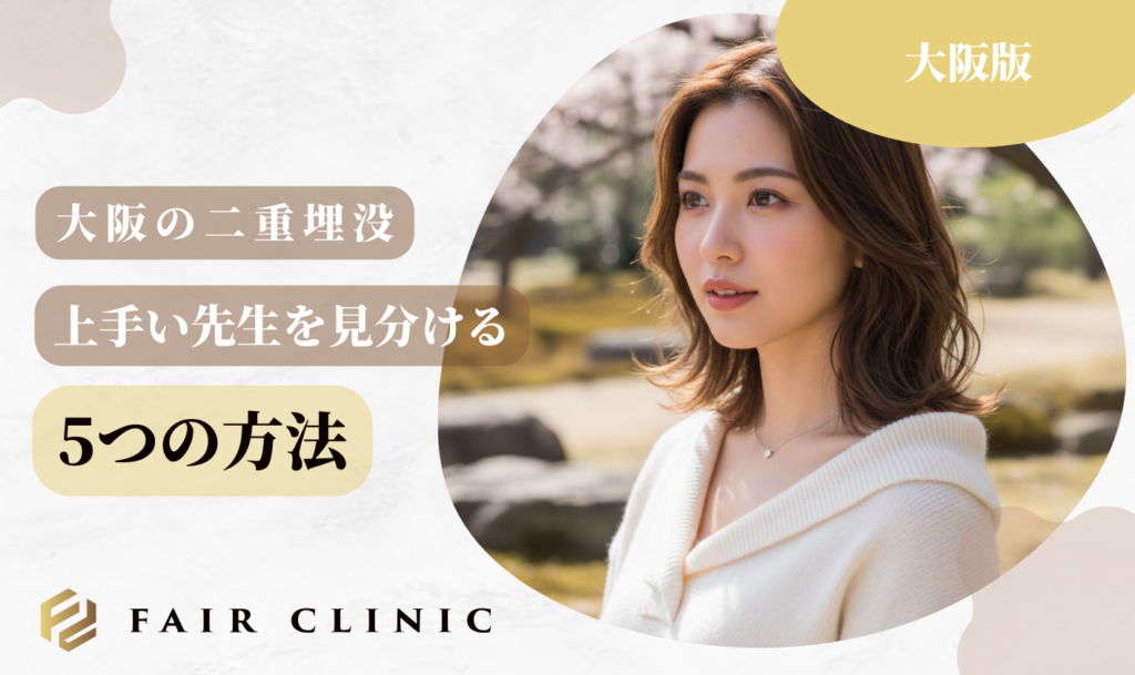 大阪の二重埋没 上手い先生を見分ける5つの方法